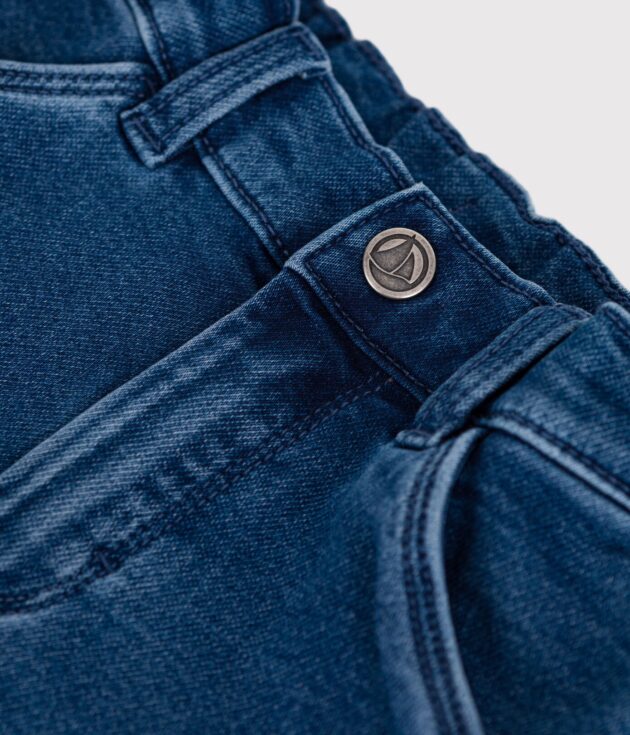 Pantaloni in denim ed elastan neonato - immagine 2